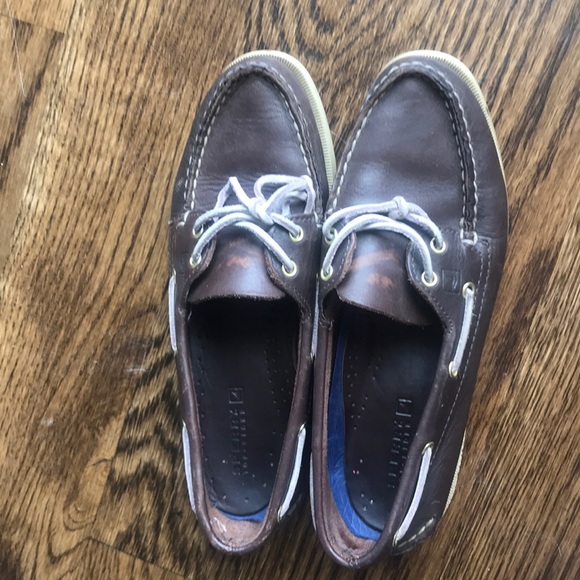 Dark-Brown Leather Sperry’s - Picture 2 of 3